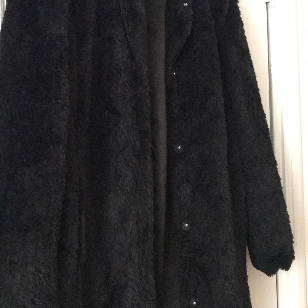 Black Fuzzy Jacket - Picture 3 of 6